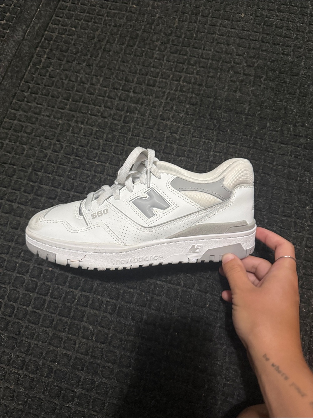 New Balance 550 Women's White and Grey Low-Top Sneaker